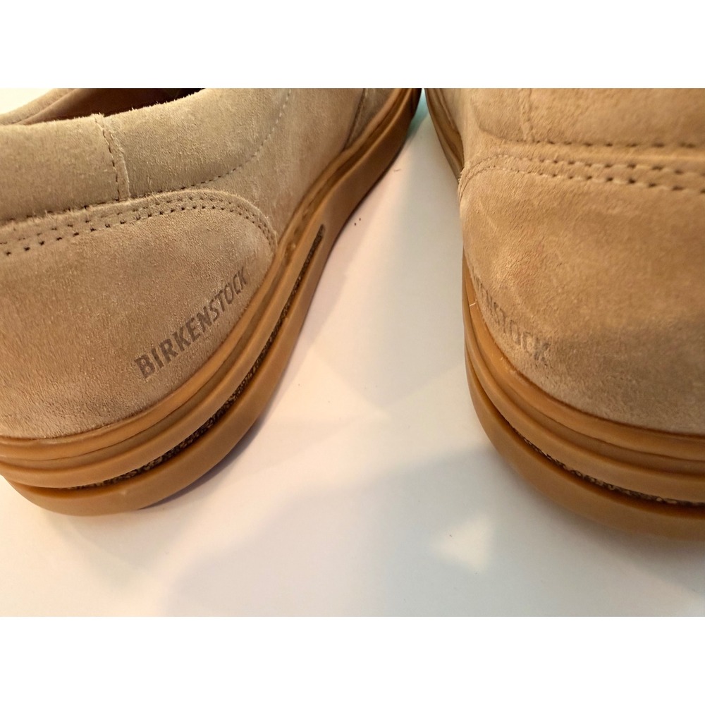 Birkenstock Oswego Suede Slip On Shoes Mens 44 Sand Beige Loafers 1019416 - Picture 5 of 7